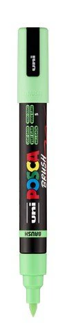uni POSCA Acrylic Paint Marker - PC-5BR Felt Brush Tip - Light Green