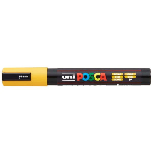 uni POSCA Paint Marker PC-5M Medium Bullet Tip - Ochre