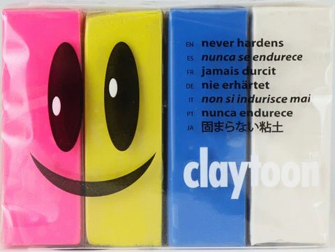 Van Aken Claytoon Beach Colors Set - Pink, Yellow, Blue, White