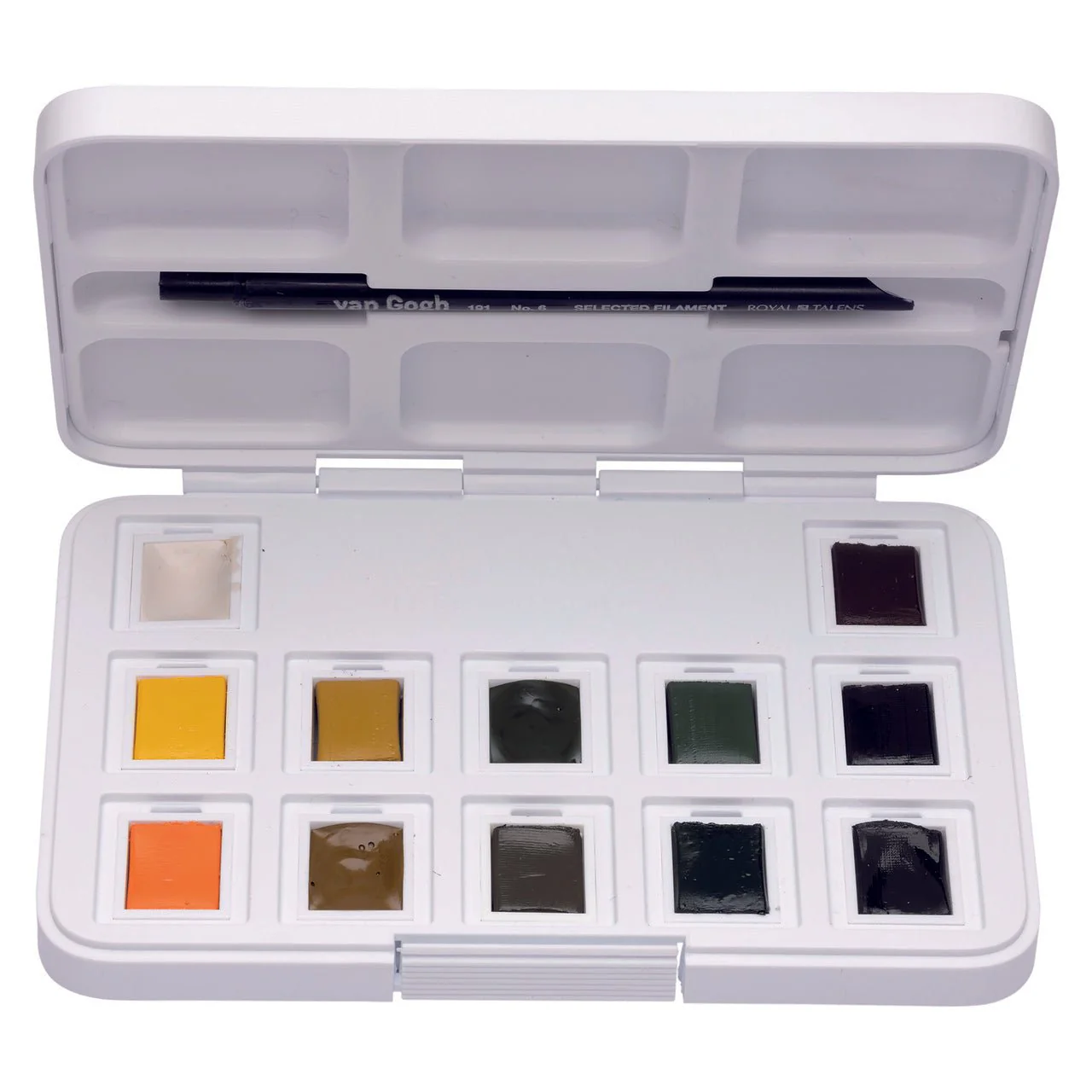 van Gogh Watercolor Pocket Box 12 Pan Set - Shades of Nature