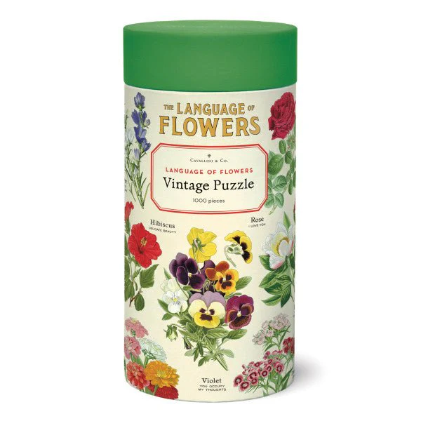 Cavallini & Co. Vintage Inspired 1000 Piece Puzzle - Language Of Flowers