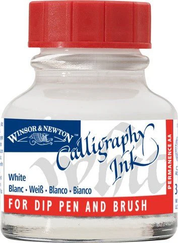 Winsor & Newton Calligraphy Ink 30mL - Opaque White