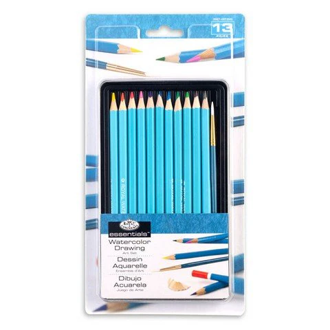 Royal Brush Watercolor Pencil Small Tin Set - 12 Pieces