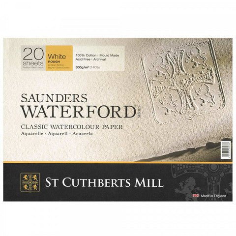 Saunders Waterford Rough Watercolor Block 300g 20 Sheets 10" x 14" inch