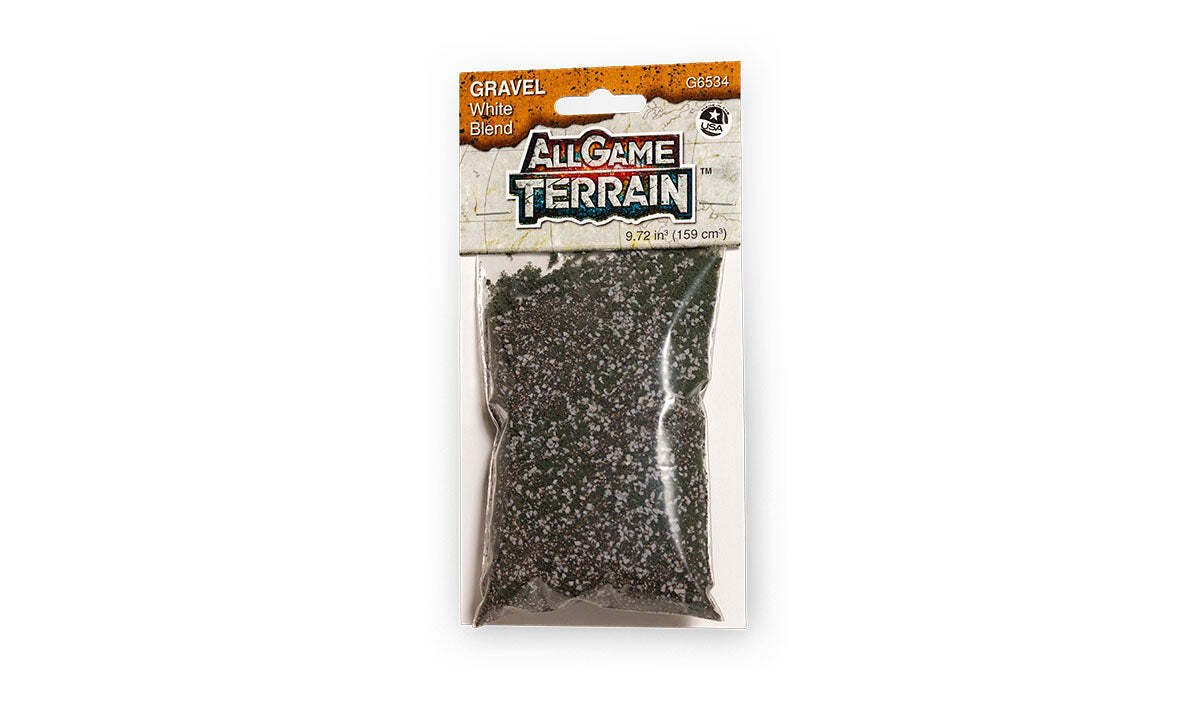 All Game Terrain - White Blend Gravel - 9.72 cubic inches