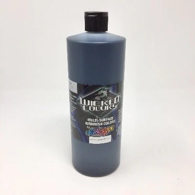 Wicked Multi-Surface Airbrush Colors -  W031 Opaque Jet Black 32 oz