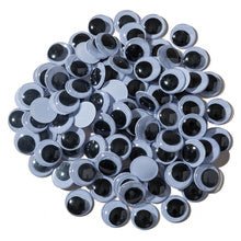 Wiggle Eyes - Peel & Stick - Assorted Size Black 100 Pack