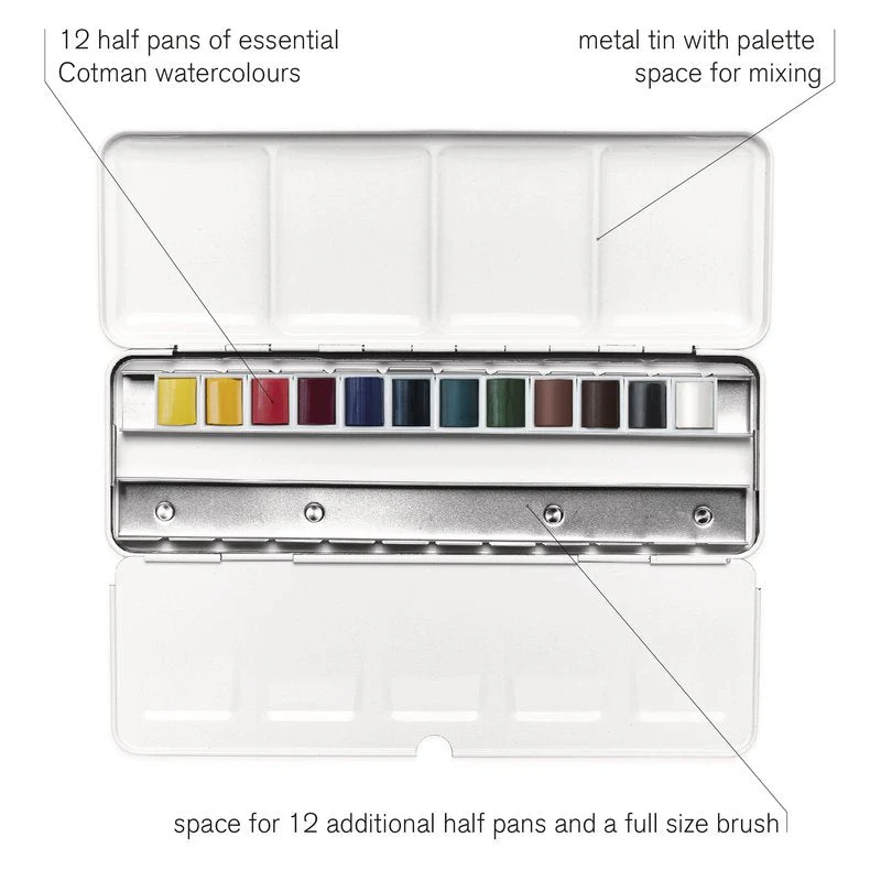 Winsor & Newton Cotman Watercolour Customisable Travel Tin - Image 2
