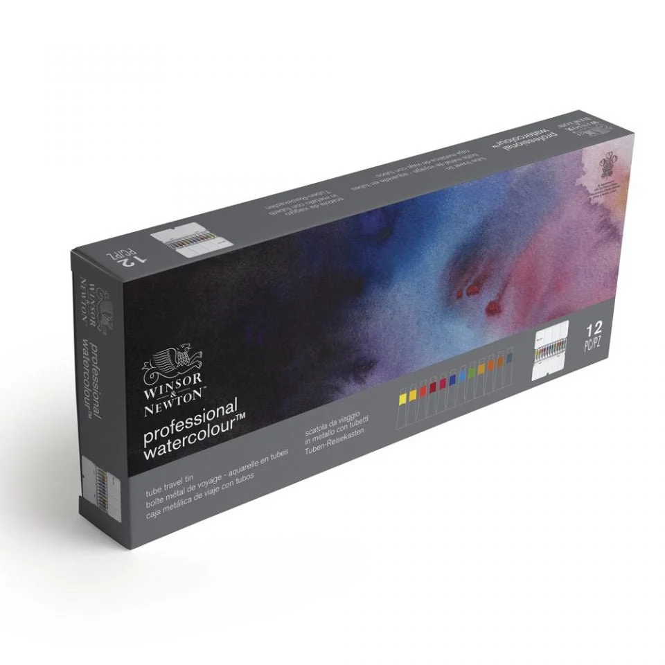 Winsor & Newton Professional Watercolour Tube Travel Tin - 12 Tubes (previously named Lightweight Sketchers Box) - Image 2