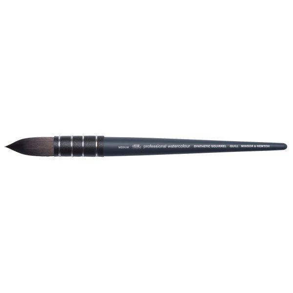 Winsor & Newton Professional Watercolor Synthetic Sable Brush - Quill Medium