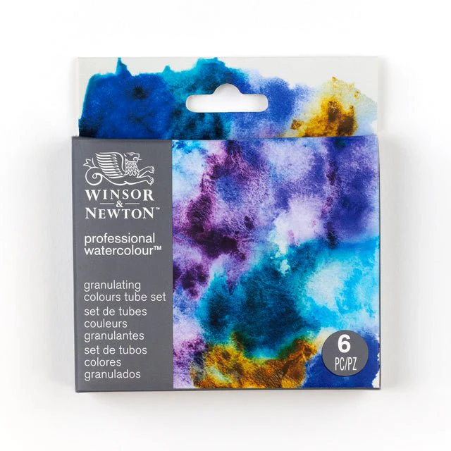 Winsor & Newton Professional Watercolor Granulating Set - 6 x 5ml tubes - Image 2