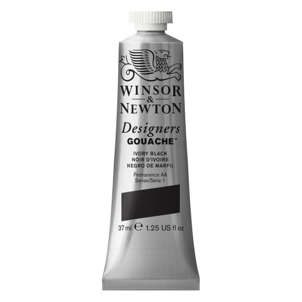 Winsor & Newton Designers Gouache 37ml Ivory Black
