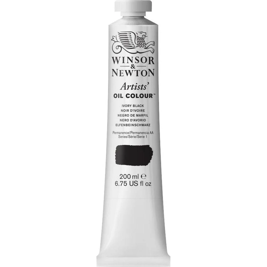 Winsor & Newton Artist Oil Ivory Black 200 ml