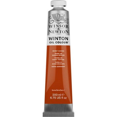 Winsor & Newton Winton Oil Paint - Burnt Sienna 200 ml
