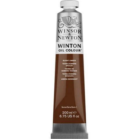 Winsor & Newton Winton Oil Paint - Burnt Umber 200 ml