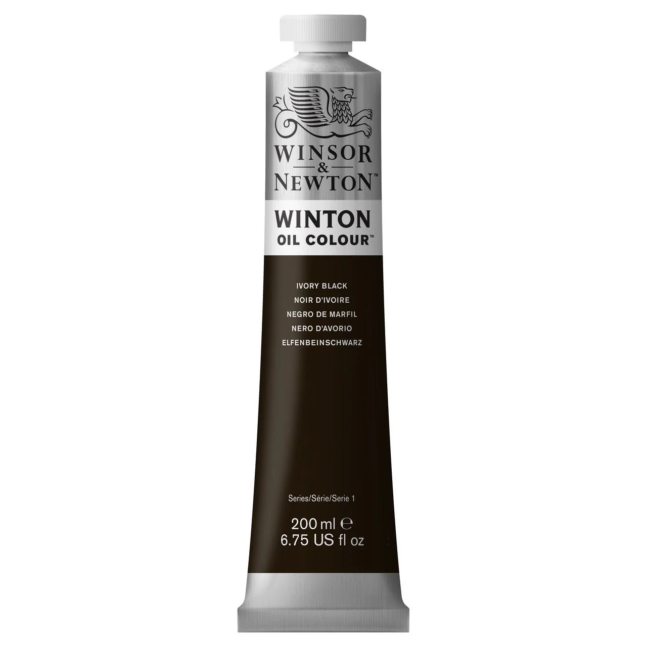 Winsor & Newton Winton Oil Paint -  Ivory Black 200 ml
