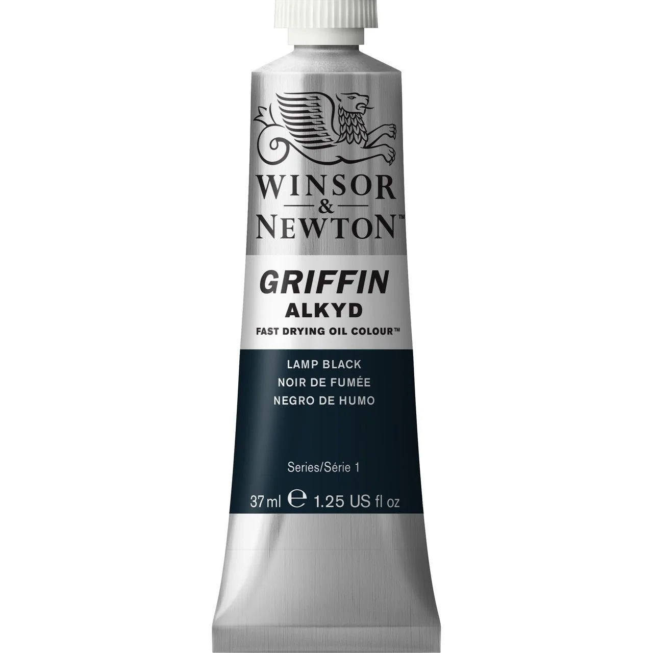 Winsor & Newton Griffin Alkyd 37ml Lamp Black