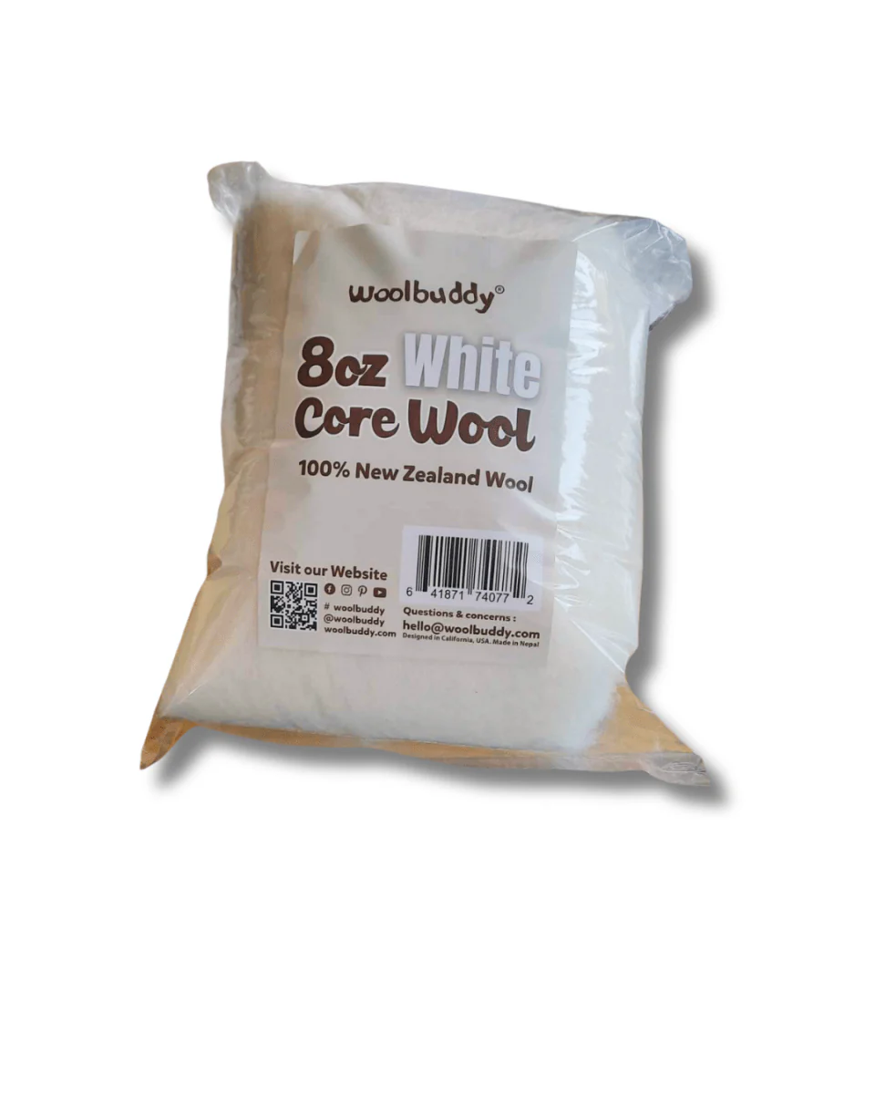Woolbuddy - 8oz Core Wool for Needle Felting - Black - Image 2