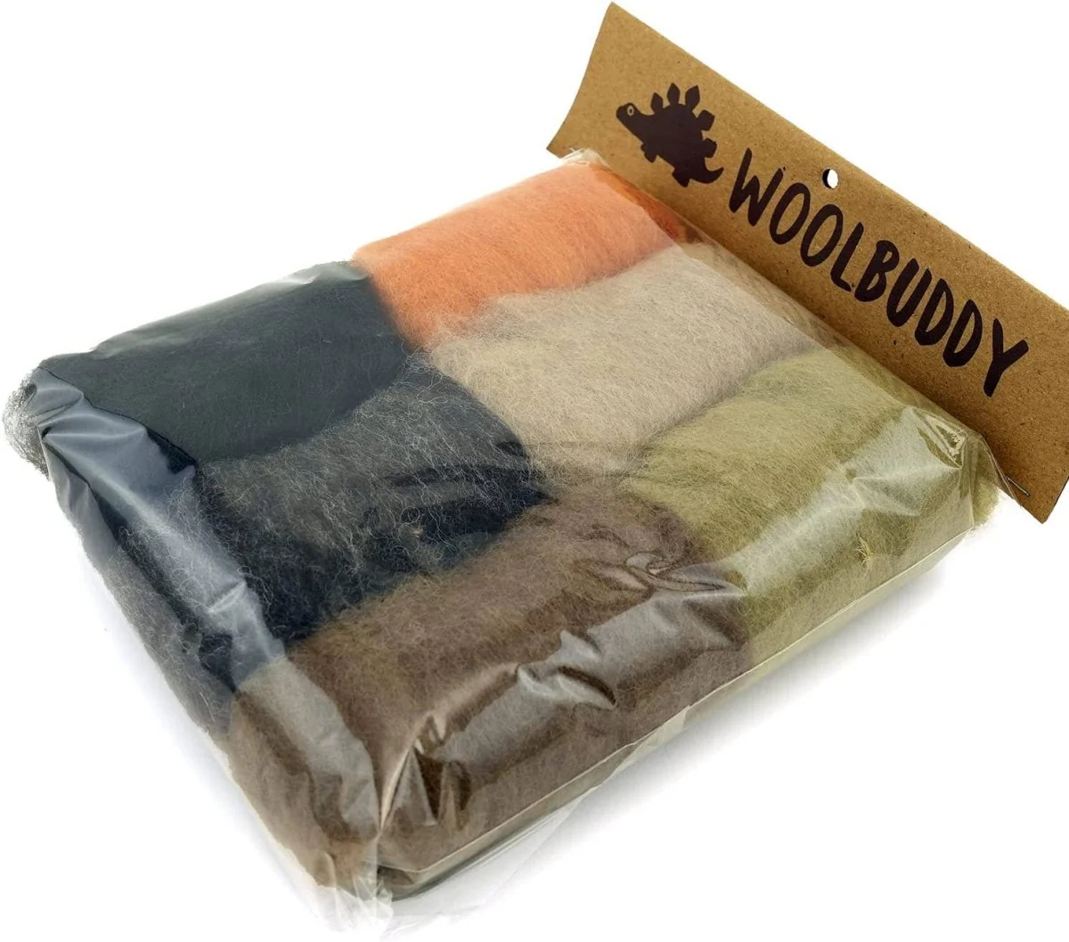 Woolbuddy - Corriedale Wool Fiber Sampler – Natural Roving - Brown - Image 2