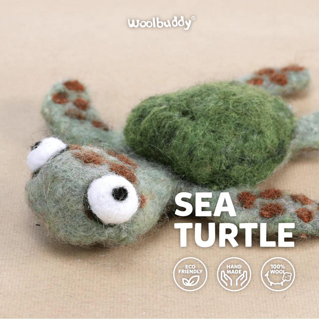 Woolbuddy - DIY Needle Felting Kit - Sea Turtle - Image 3