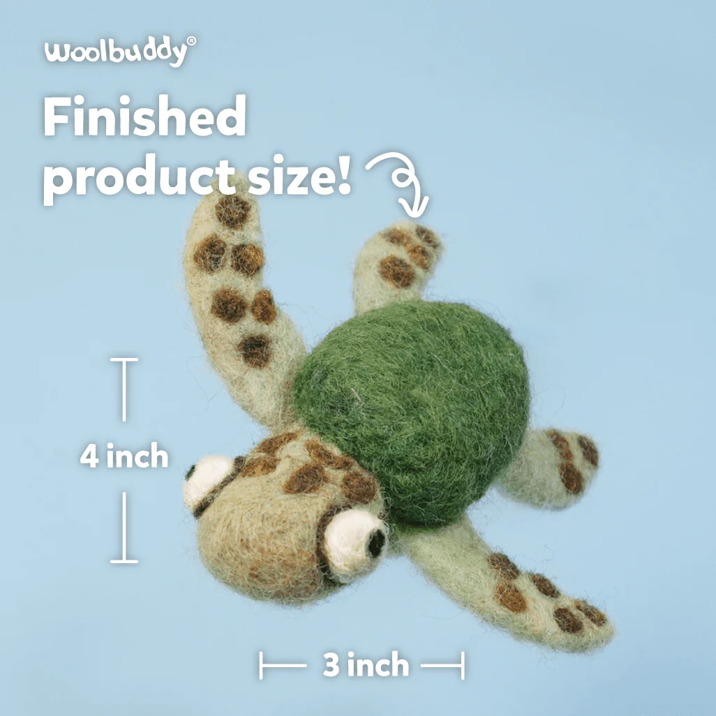 Woolbuddy - DIY Needle Felting Kit - Sea Turtle - Image 4