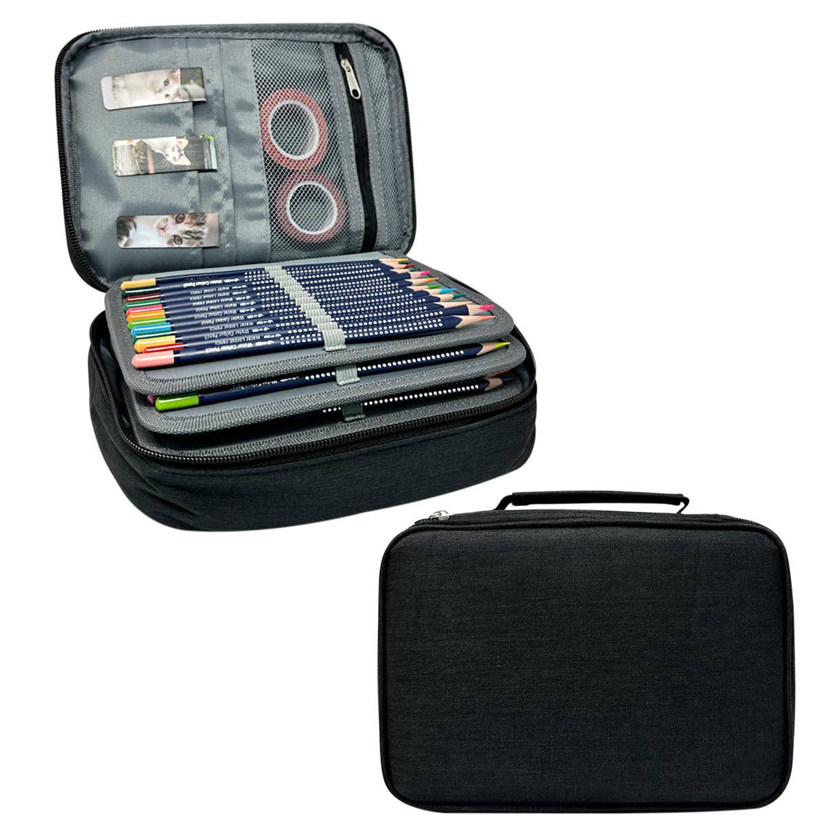 Large Capacity 72 Slot Pencil Case - Lavender - Image 22