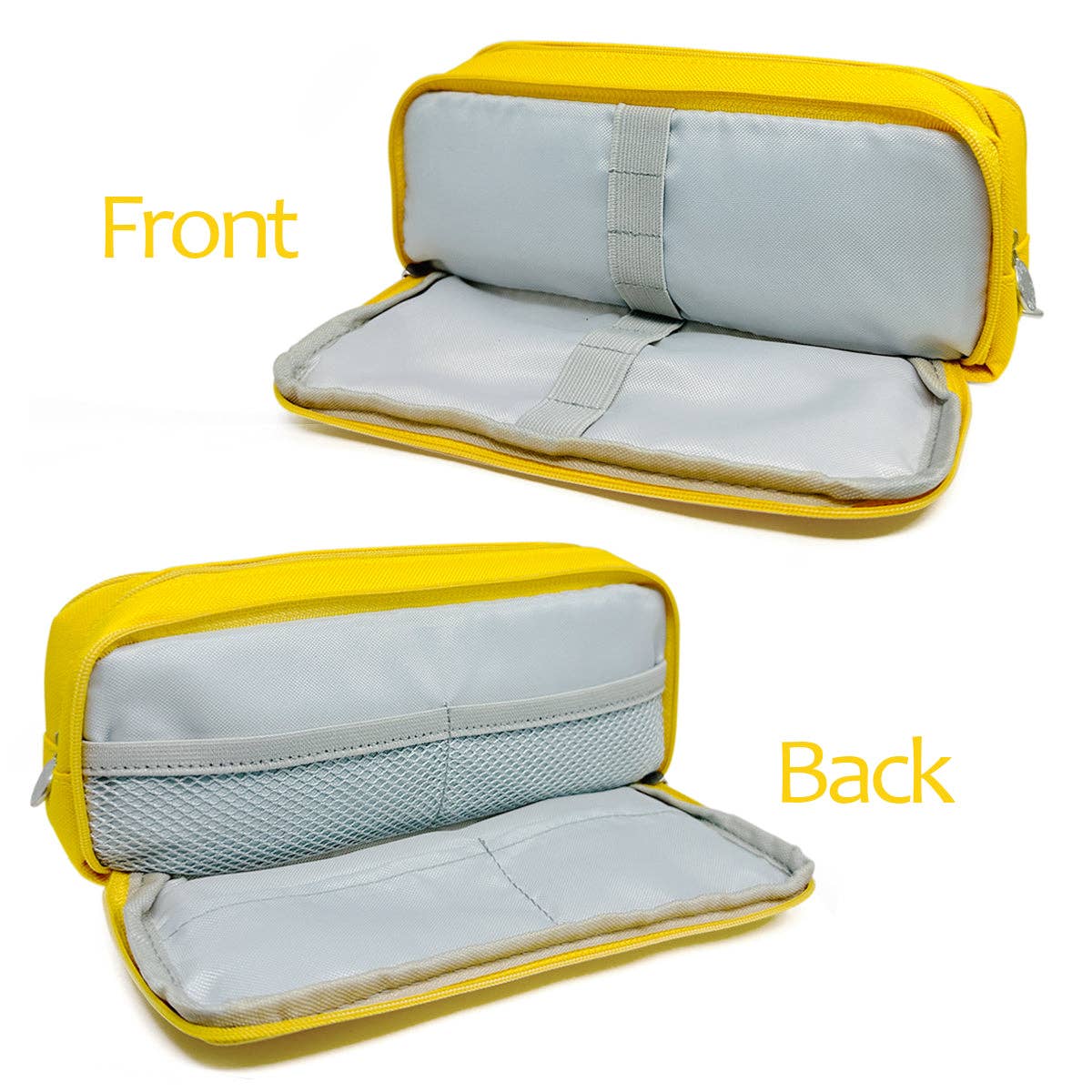 Pencil Case, 3 Compartment Pouch - Macarons - Image 10