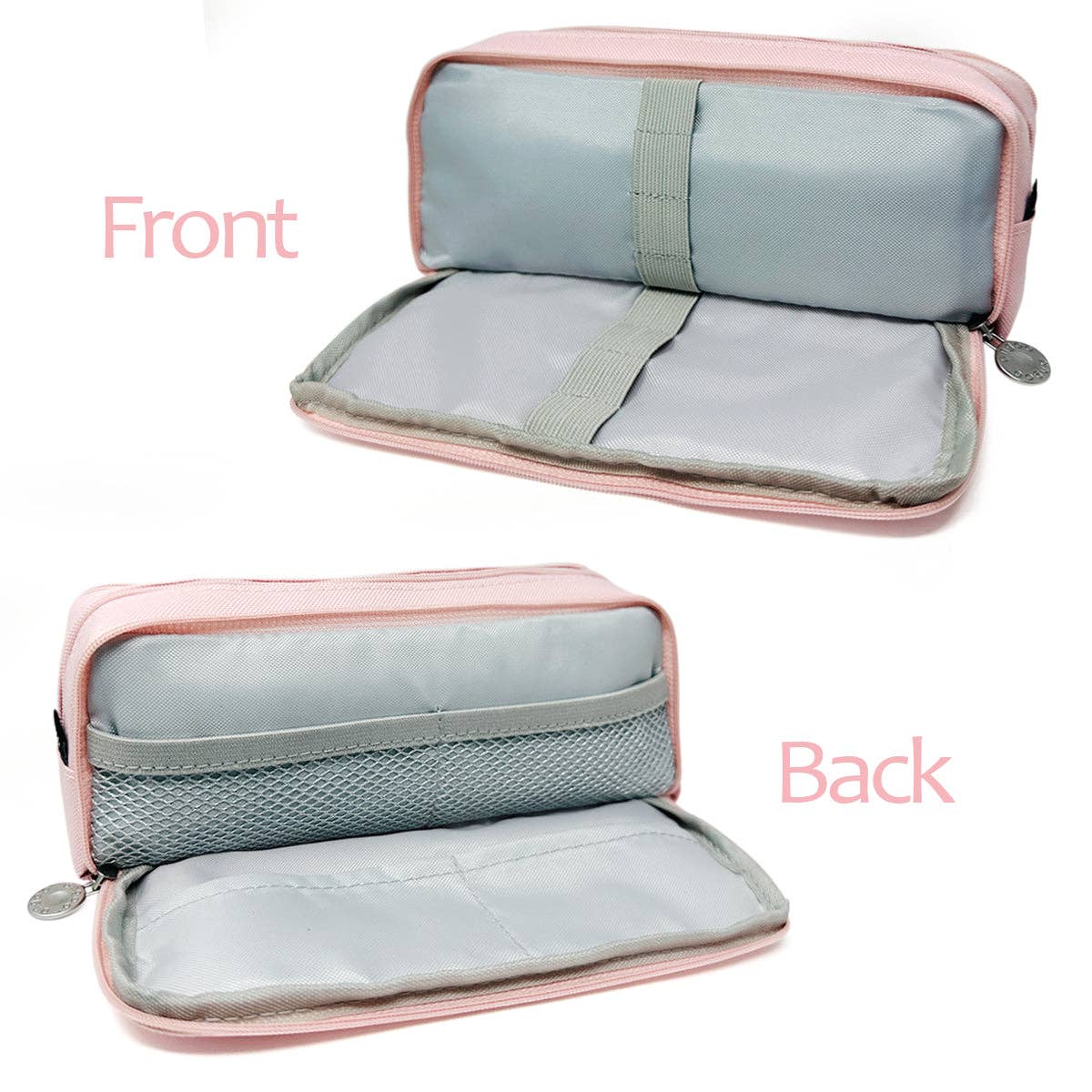 Pencil Case, 3 Compartment Pouch - Macarons - Image 16
