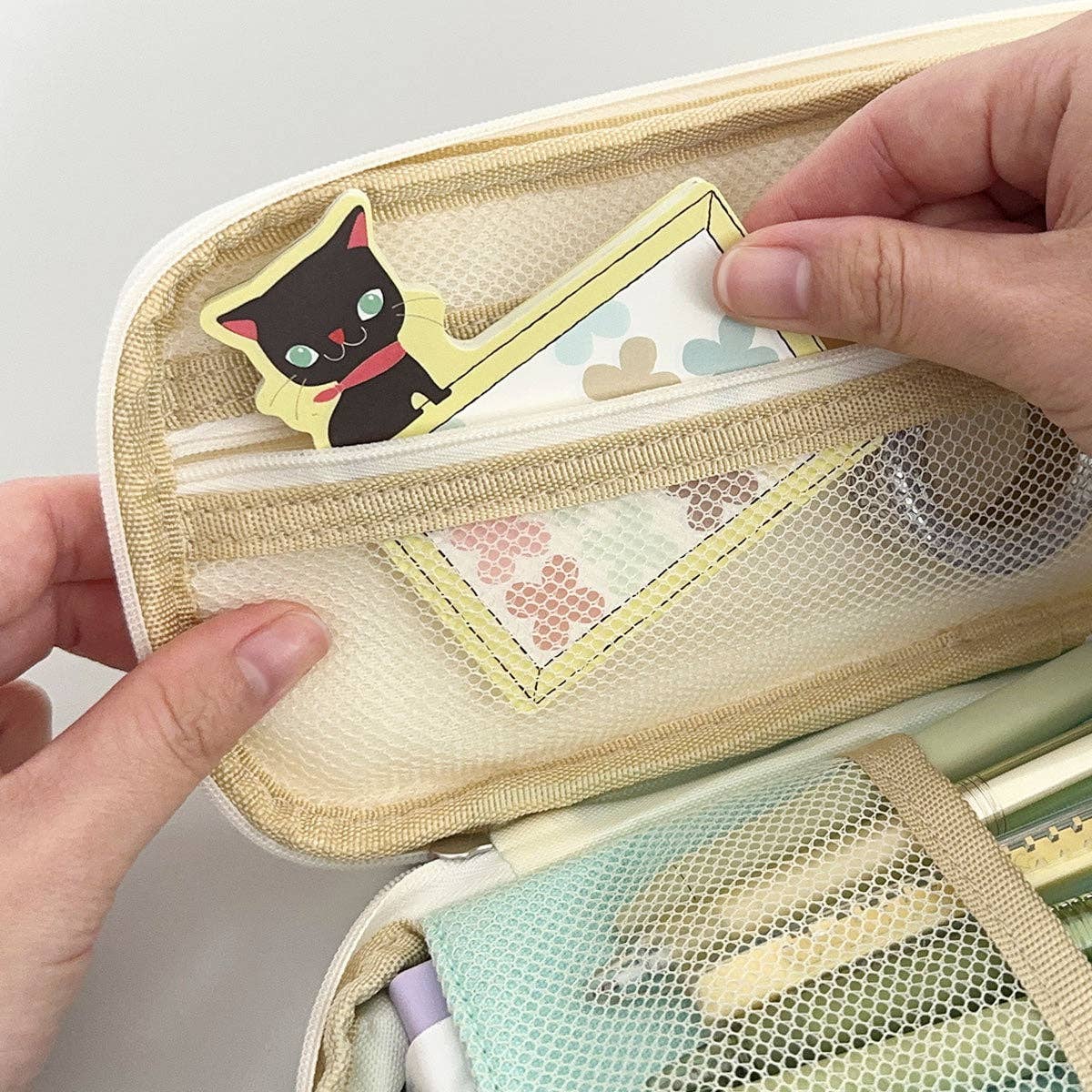 Large Capacity Pencil Case Expandable Pencil Pouch - Lavender - Image 16
