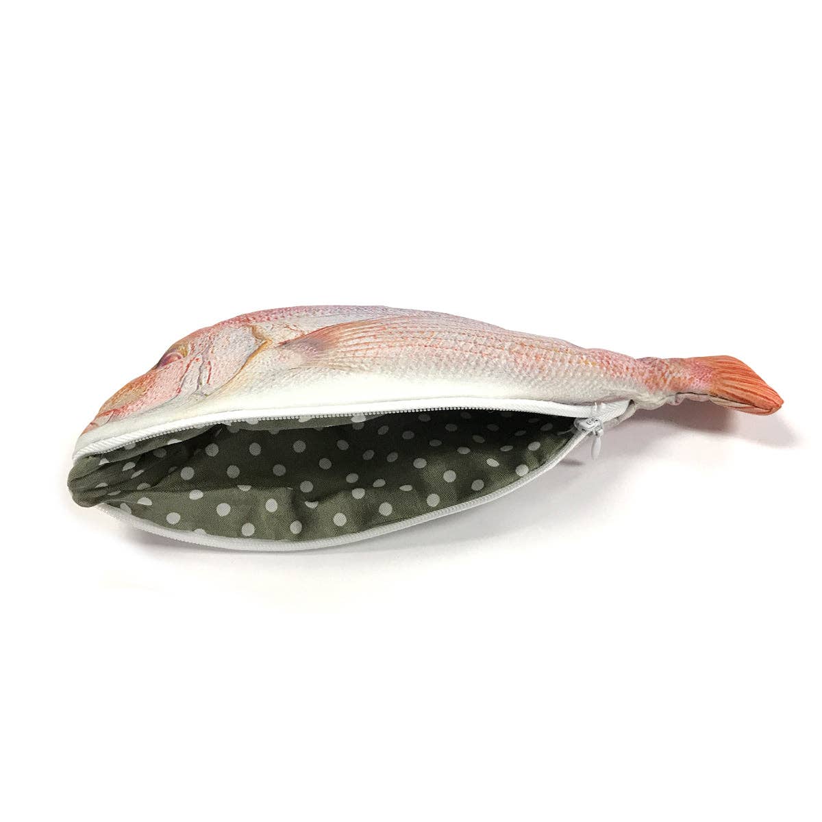 Wrapables Novelty Fish Style Pencil Case - Red - Image 2