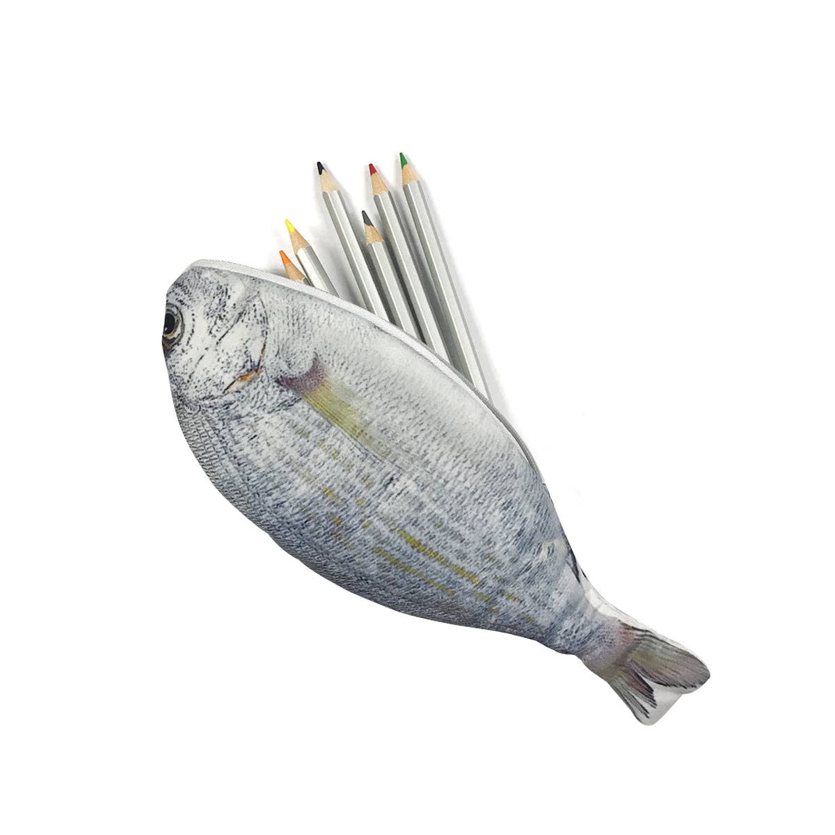 Wrapables Novelty Fish Style Pencil Case - Red - Image 6
