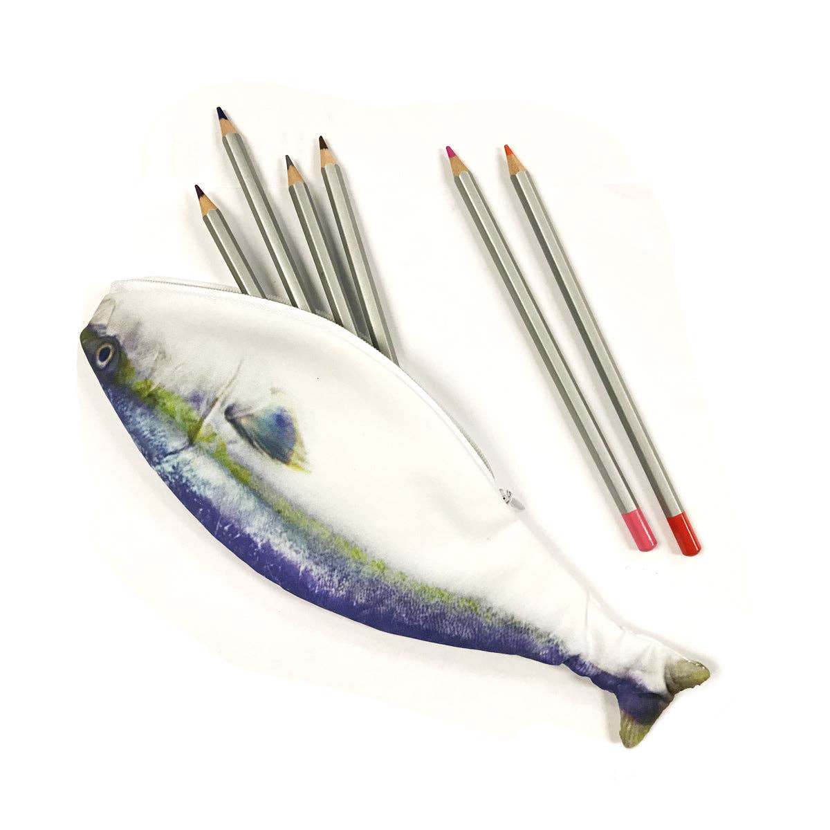 Wrapables Novelty Fish Style Pencil Case - Yellow - Image 12