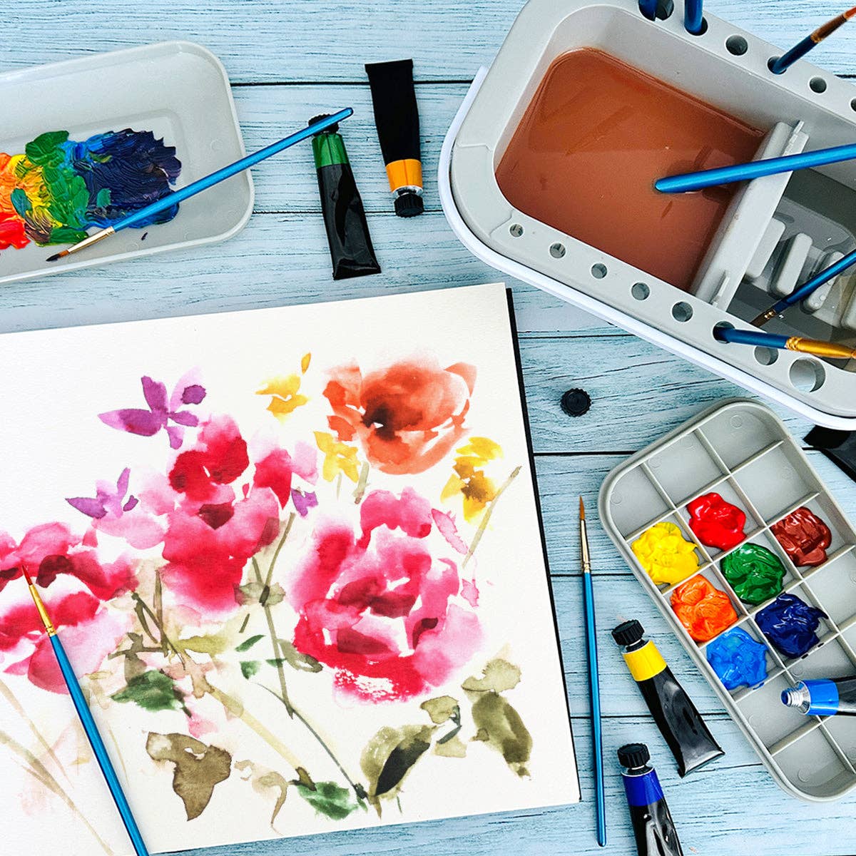 Paint Brush Cleaner, Artist Paint Brush Holder - Image 5