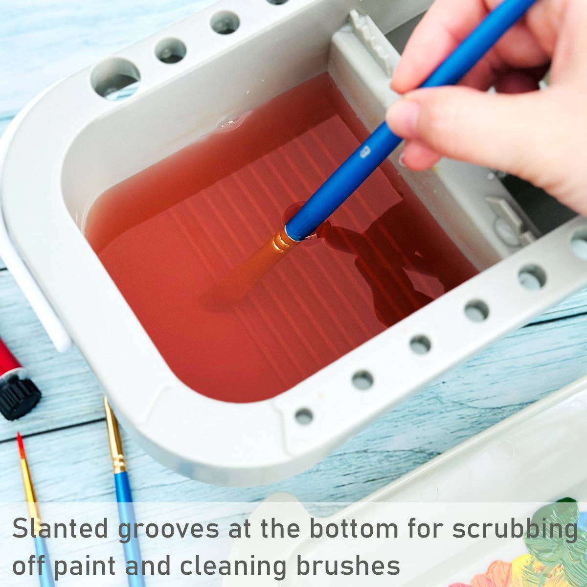 Paint Brush Cleaner, Artist Paint Brush Holder - Image 6