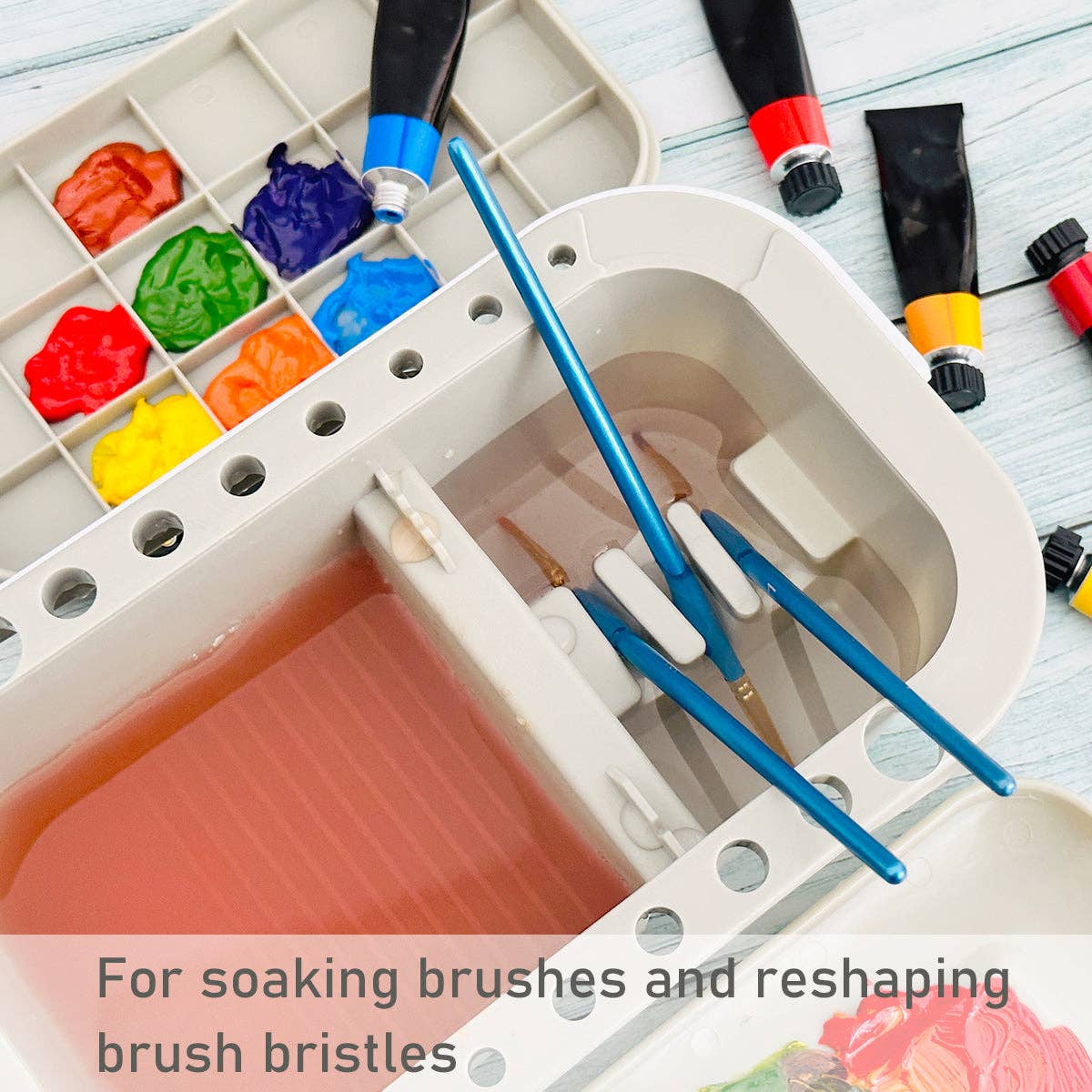 Paint Brush Cleaner, Artist Paint Brush Holder - Image 8