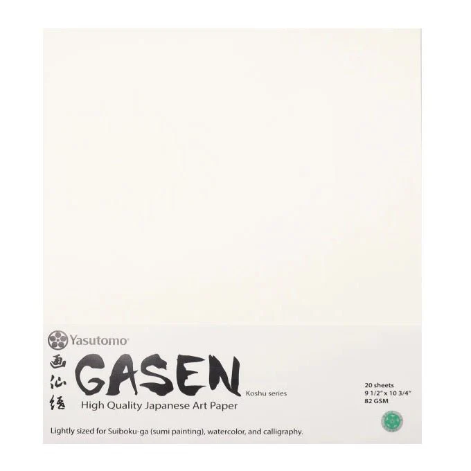 Yasutomo Gasen Paper - 9.5 X 10.75 inch - 20 Sheets