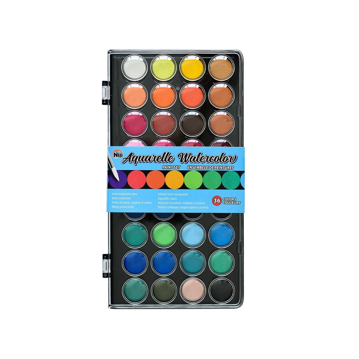 Yasutomo Niji Aquarelle Watercolor 36 Color Set