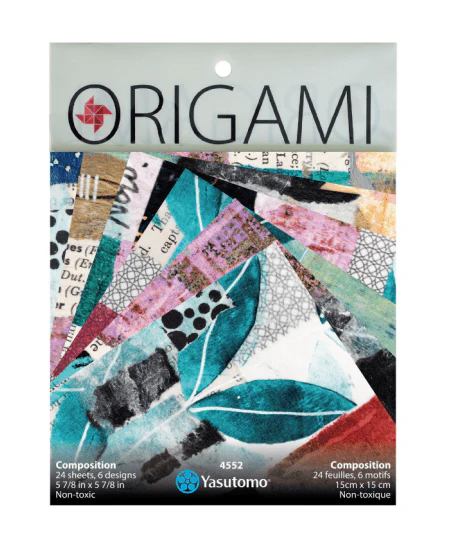 Yasutomo Origami Collage Composition 6 Patterns 24 Sheets