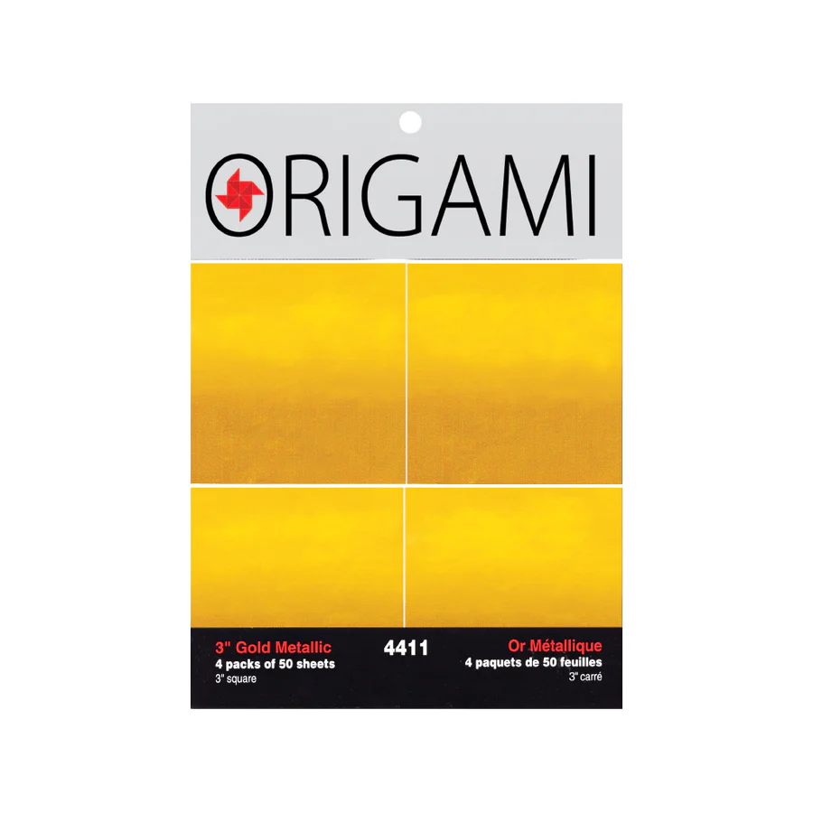 Yasutomo Origami Gold Metallic Foil 3" 200 Sheets