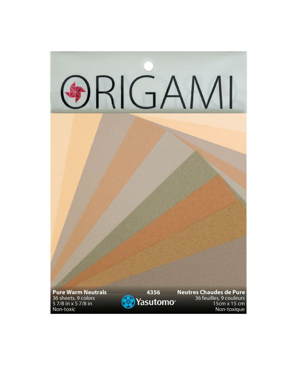 Yasutomo Origami PURE Warm Neutrals 9 Colors 36 Sheets