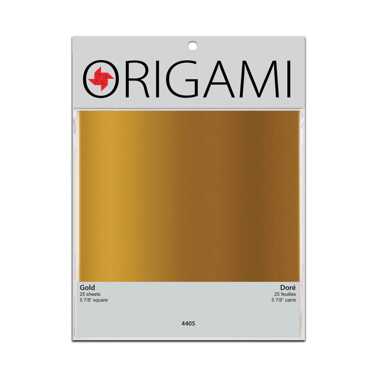 Yasutomo 4405 - Metallic Gold Origami Paper - 5.875 inch - 25 sheets