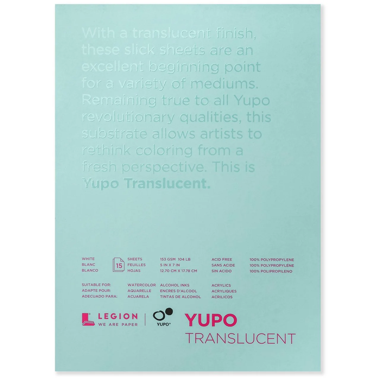 Yupo Pad - Translucent - 15 sheets 5x7