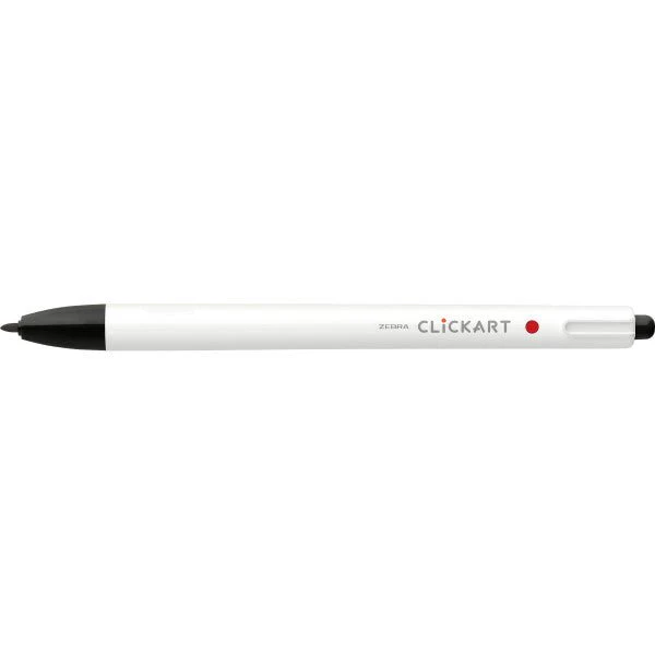 Zebra ClickArt Retractable Marker Pen .6mm Black