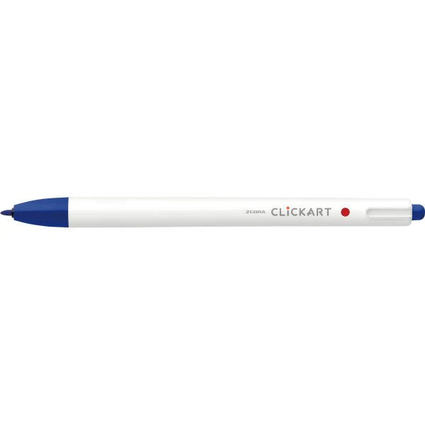 Zebra ClickArt Retractable Marker Pen .6mm Blue