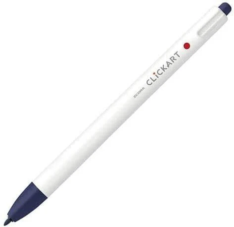 Zebra ClickArt Retractable Marker Pen .6mm Blue Black