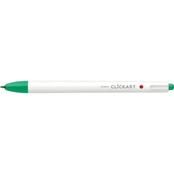 Zebra ClickArt Retractable Marker Pen .6mm Green