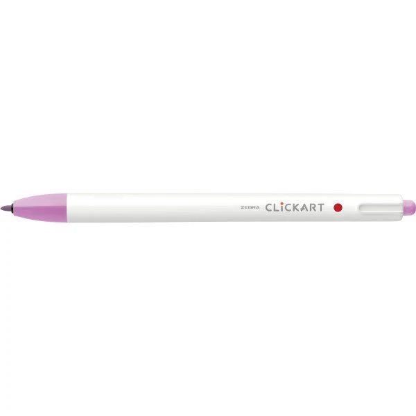 Zebra ClickArt Retractable Marker Pen .6mm Lavender