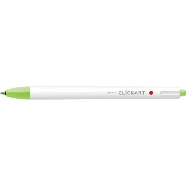 Zebra ClickArt Retractable Marker Pen .6mm Light Green